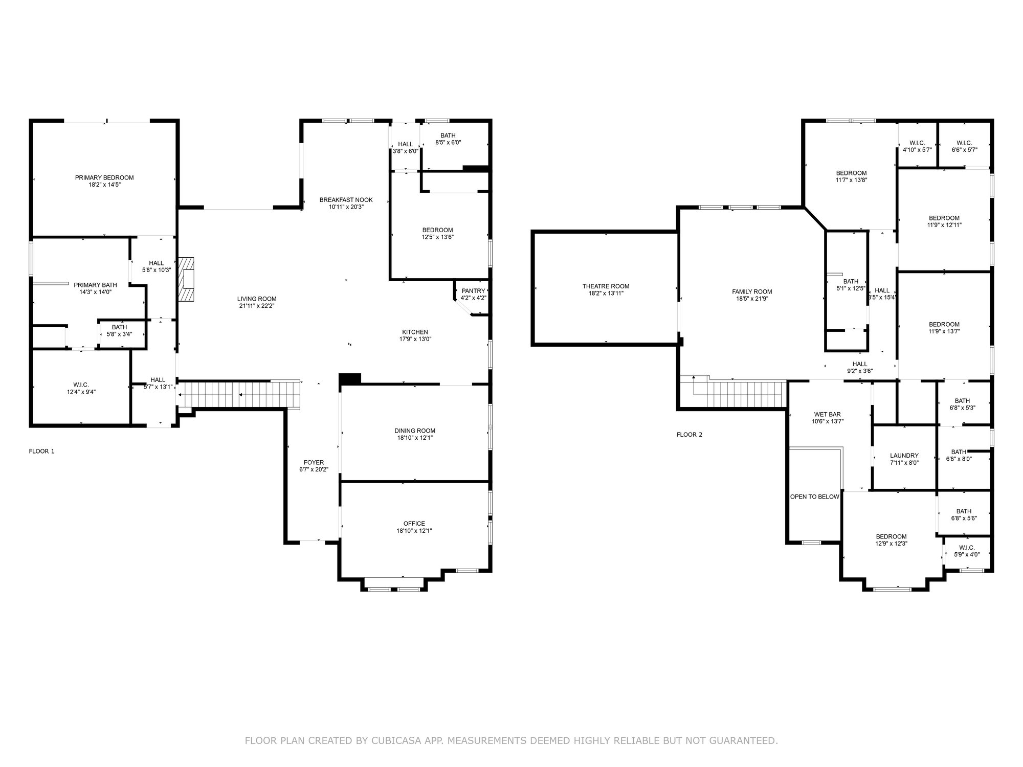 2D layout for two story home